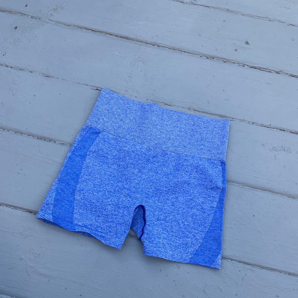 Vs pink blue yoga shorts